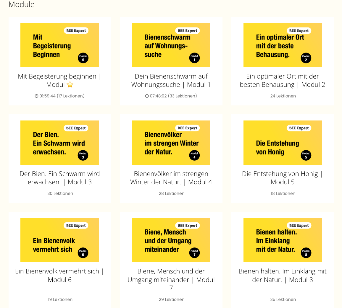 BeeExpert Ausbildung - Online Imkerkurs